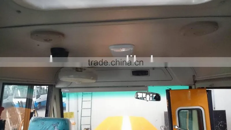 Huaxin Low price 5.2m yellow gasoline school bus dimensions for sale