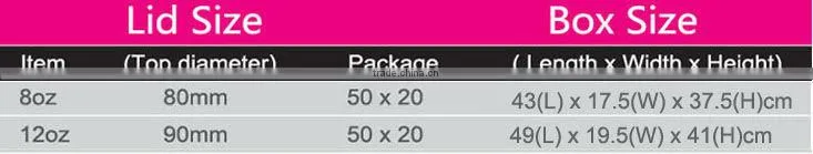 Hot sale cold paper cups plastic lids
