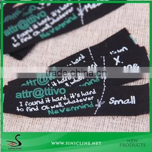 Sinicline Woven Design Brand Label For Clothing