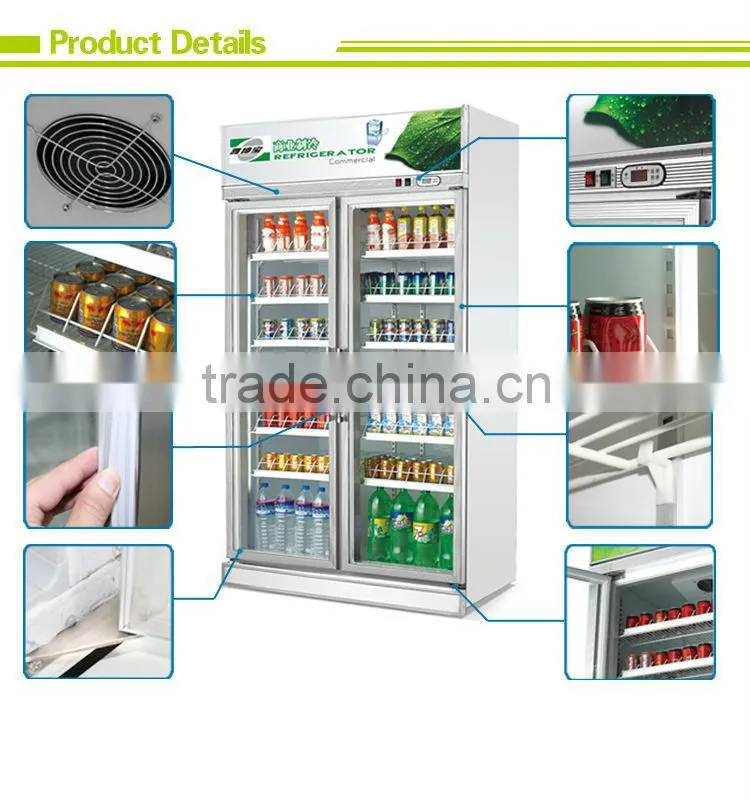 upright showcase, refrigerated showcase, single-temperature showcase