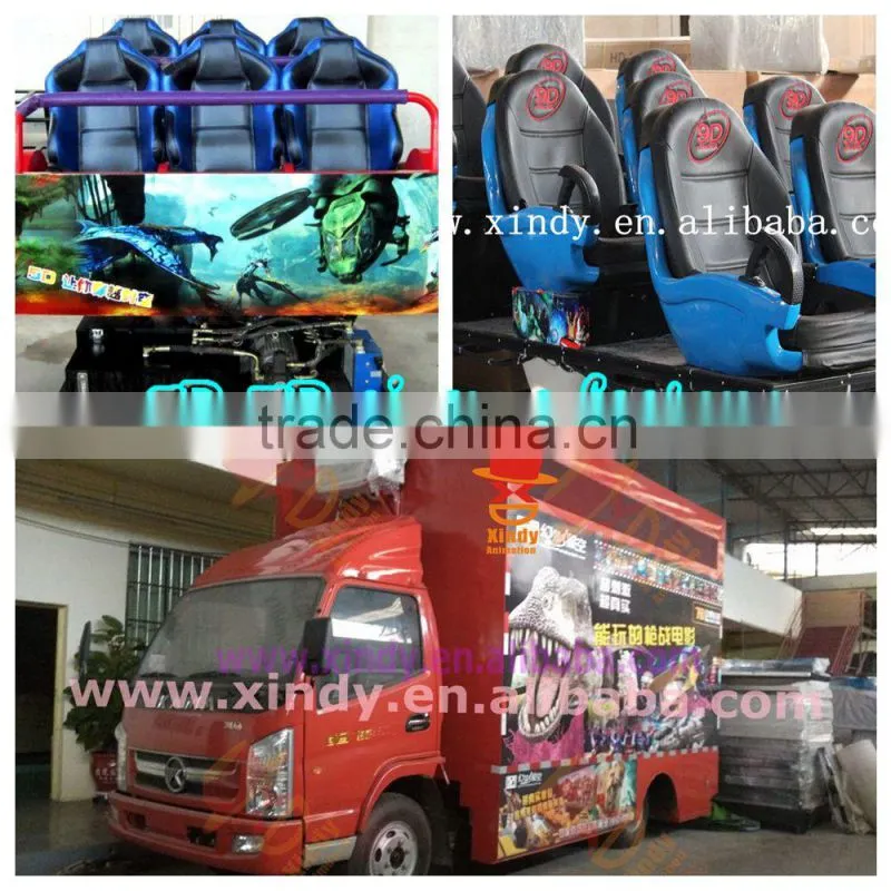 Hot selling truck mobile 5d cinema 7d theater
