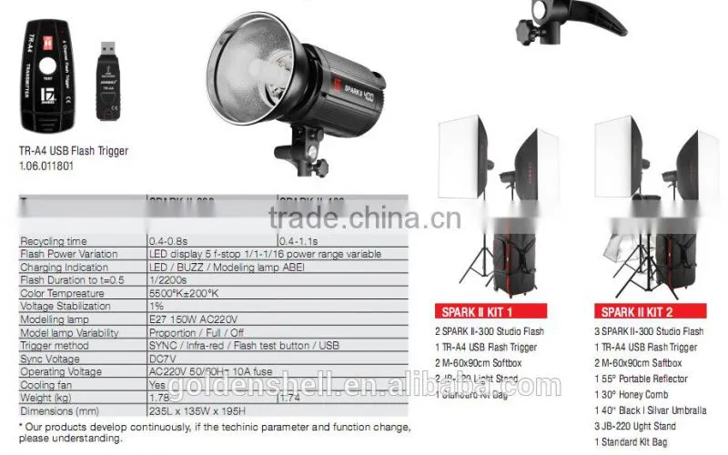 JINBEI Spark Series Professional Studio Flash best selling products