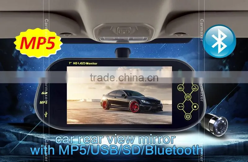 carmaxer manufacturer 7inch chrome rear view mirror