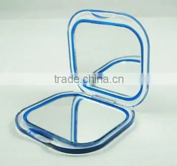 Beautiful doube sided metal round mirror comapct with paint on the cover