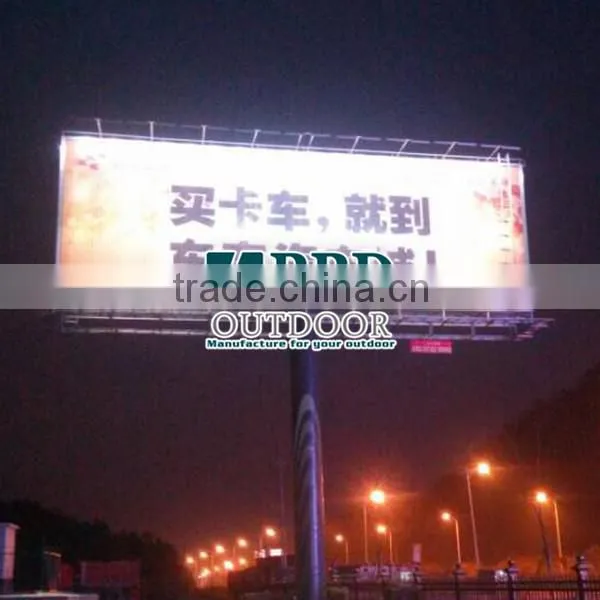 Eco-friendly steel led lightting large size outdoor led advertising panel