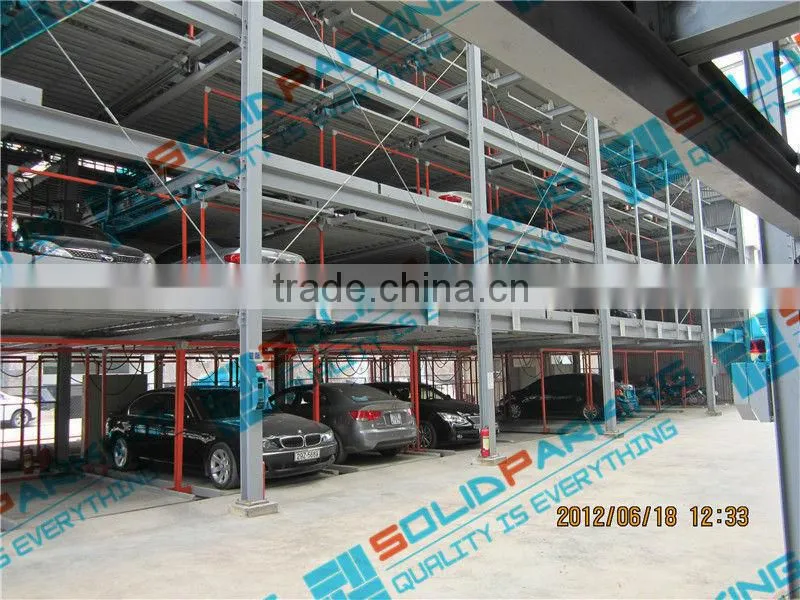 CE For 3 SUVs Four Post Stacker Parking Lift