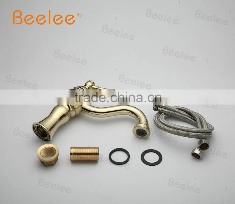 Single handle Ti-PVD bathroom faucets