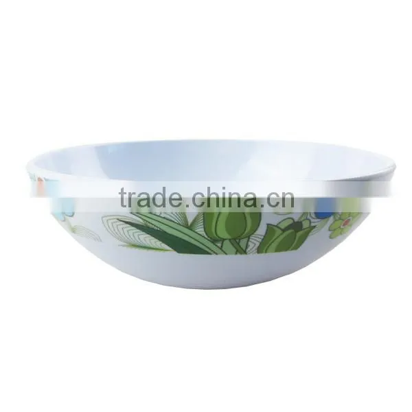 Good quality non toxic 3pc plastic melamine dinner bowl ware set