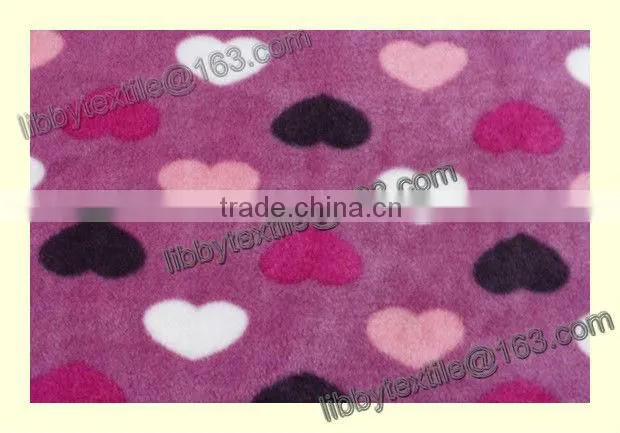 100% polyester printed polar fleece fabric for garment