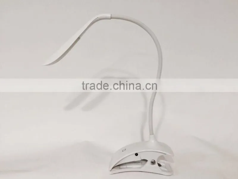 ABS plastic mini white led bed light student use eye protection led reading lights