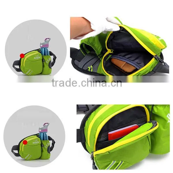 Nylon sports water bottle waist bag