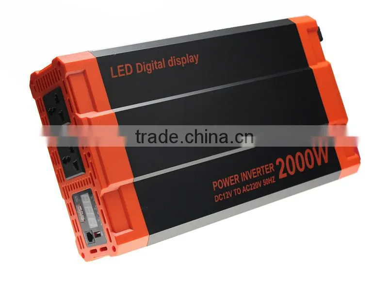 12VDC 220VDC 2000w modified solar power inverter 2000w