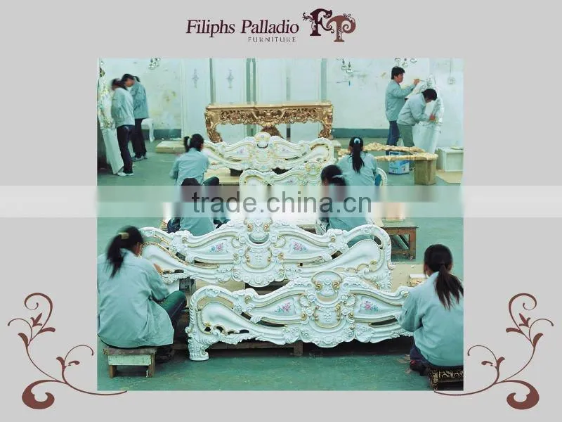 FP Classic bedroom furniture - solid wood hand carved bedroom set