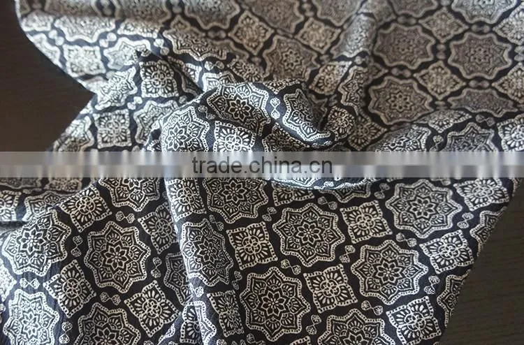 100%rayon printed crepe voile fabric pajamas night skirt material cloth