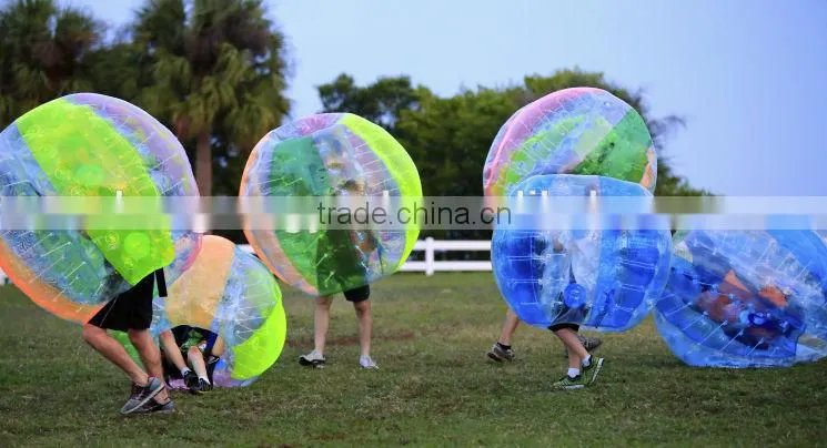 New Popular bubble football/ human sized soccer bubble ball / football zorb