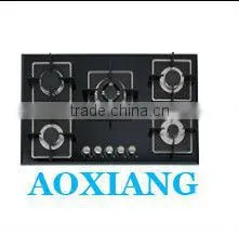 Built-in Tempered Glass Kitchen 5 Burner Gas Cooking Range / Gas Hob/ Gas Cooker X925FY