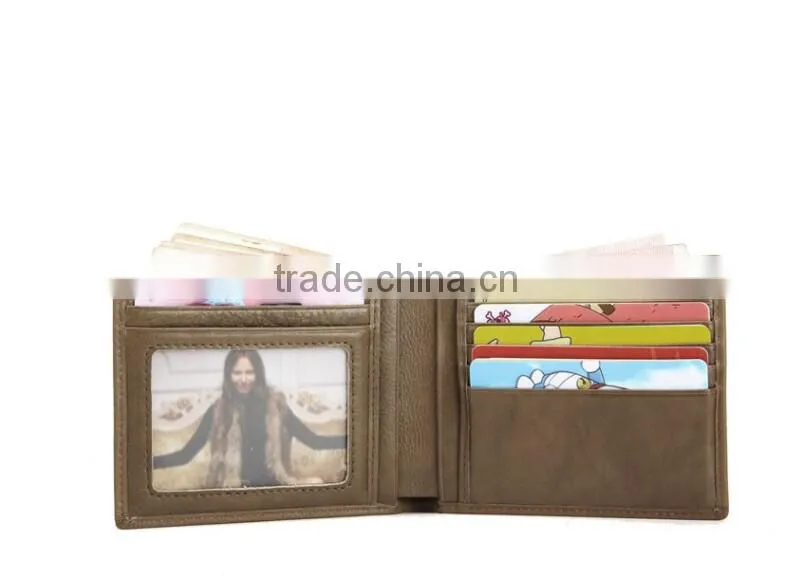 Custom Handmade Fashion pu Leather square business card holder