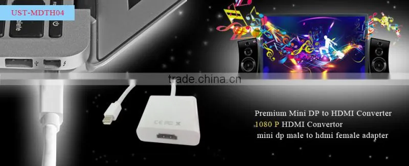 1080P/Premium Mini Display Port DP to HD Convertor For Mac/tv/projector/