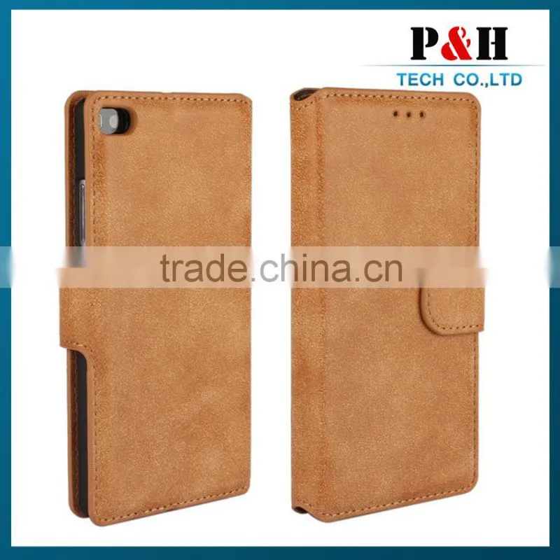 High quality leather case for Huawei P7