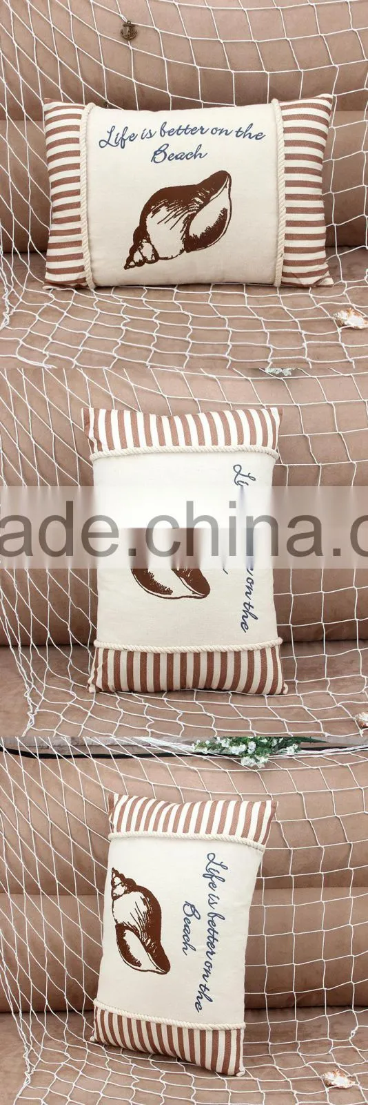 Fashion Square Pillow Block Marine Life Cushion Cover