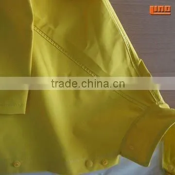 0.35mm yellow pvc raincoats