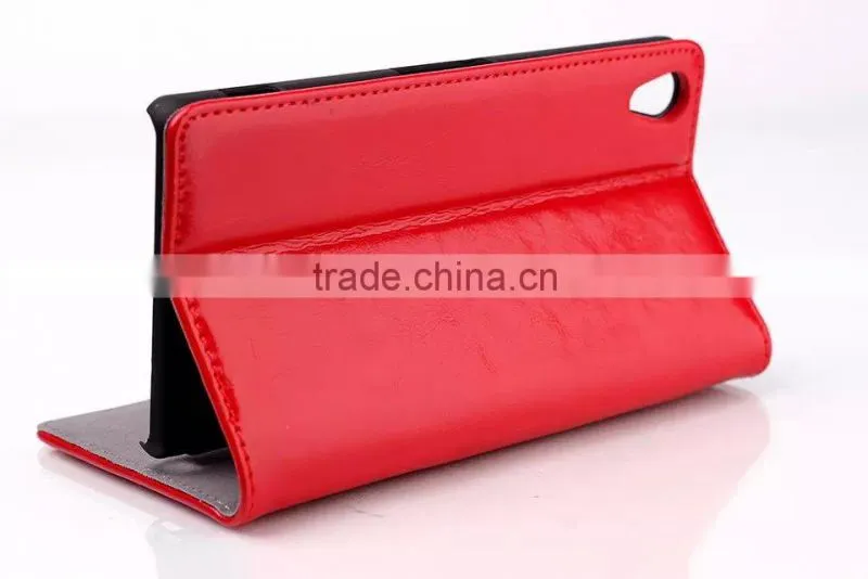 Automatic closing leather cover for Sony Xperia Z2
