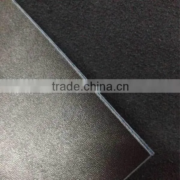 raw material for shoe making high quality boots synthetic leather with flocking leather backing