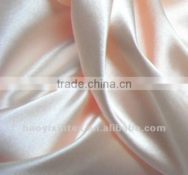 Polyester Spandex Satin Twill Fabric for Lady's Dress