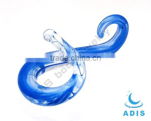 Unique screw glass ear expander plug 2g glass earring pierce