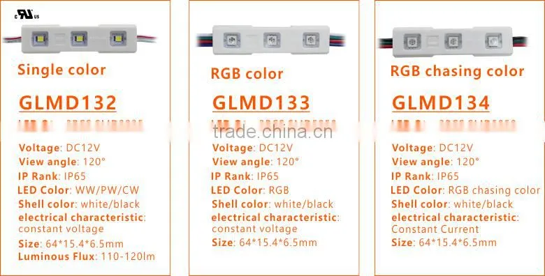 smd5050rgb chasing color led module 12v, waterproof 2 years warranty GLMD133
