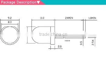 High Quality 8mm green DC 12V led prewired