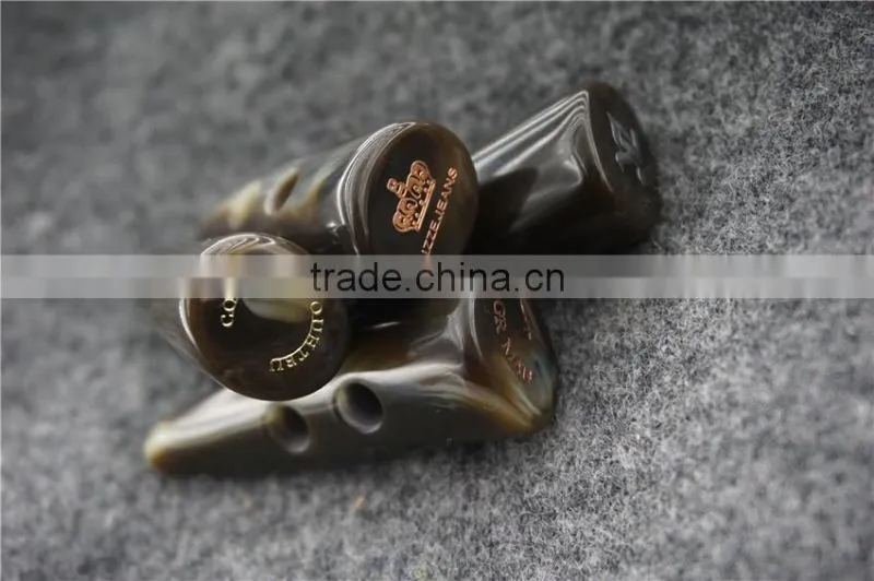 FASHION NEW IN RESION BUTTON WITH LASER PRINTING HOT SALE HORN TOGGLE BUTTON