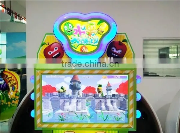 Kids shooting fruit game machine Fruit Rebellion/ coin operated game machine with beautiful design for sale