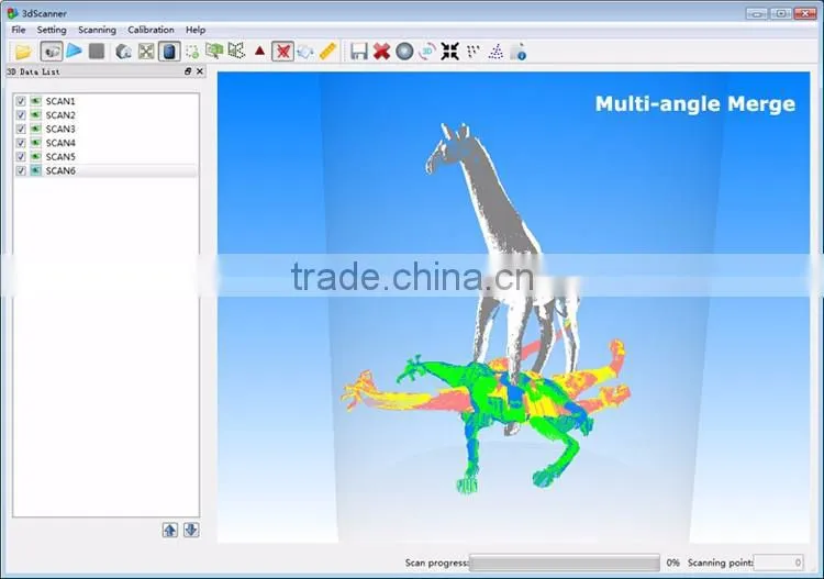 Best Sell 3d scanning system desk top mobile laser scanning