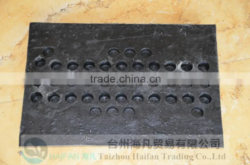 500*350*40mm traffic road rubber speed hump for Crossroads/heavy strength rubber speed hump used in Intersection