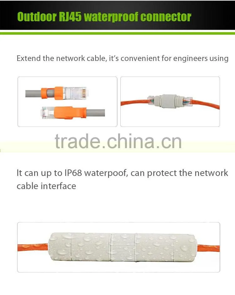 Outdoor sma cat 7 rj45 connector protective jacket types of ROHS certifiacted