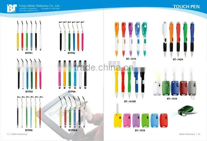2012 new promotional plastic rubber gel ink pen