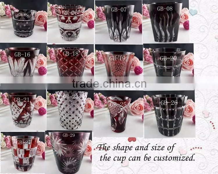 400ml new designl crystal cup glass cup for wedding party and home