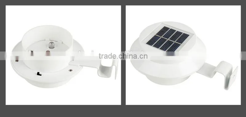 high LUMEN 3LED LED solar fence gutter lamp