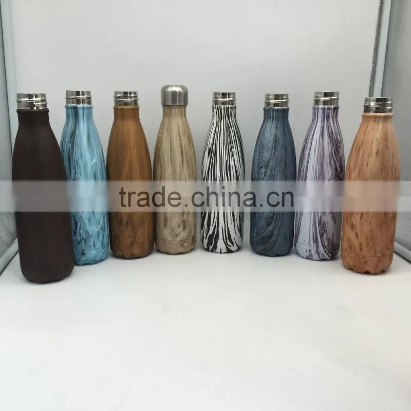 Water transfer Stainless steel bottle/ dip insulated bottle/ vacuum water drink bottle