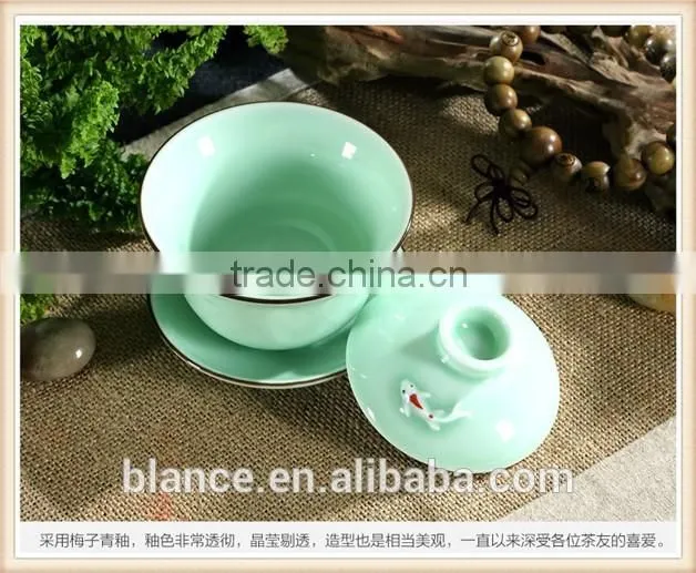 little cup with saucer in fish design