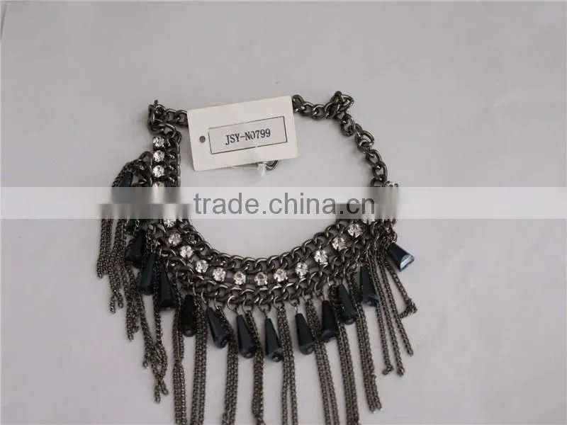 Fashion Bell Shape Jewelry Necklace, Crystal Necklaces Jewelry