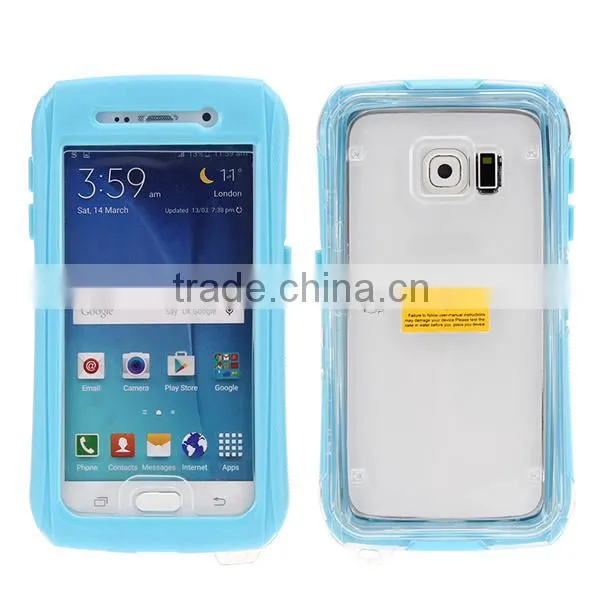 Smart Phone Waterproof Case for Samsung Galaxy S6 S6 Edge With Button Wholesale