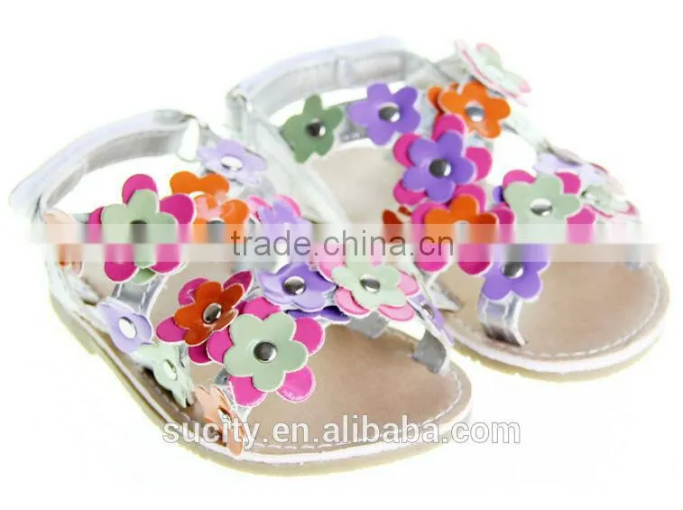 wholesale girls sexy stylish flat sandals with flowers