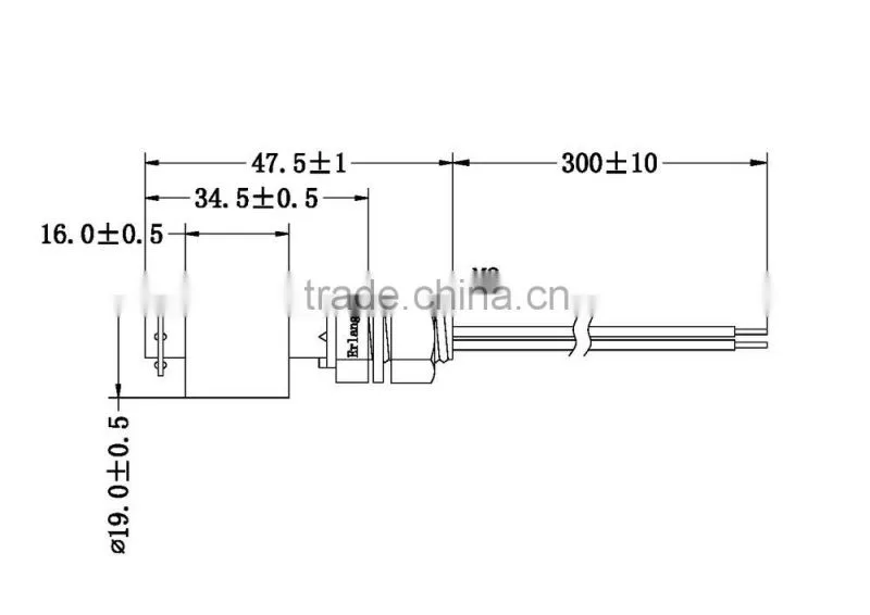 Plastic water level control switch use for air conditioner water tank