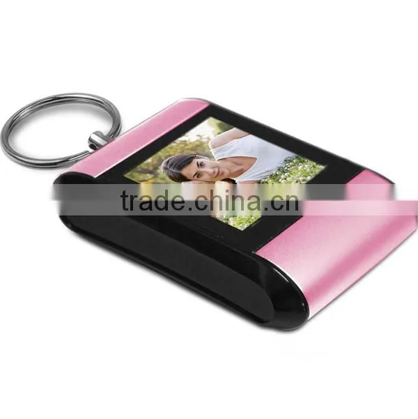 frame displays with weather station 1.5 inch photo frame digital keychain
