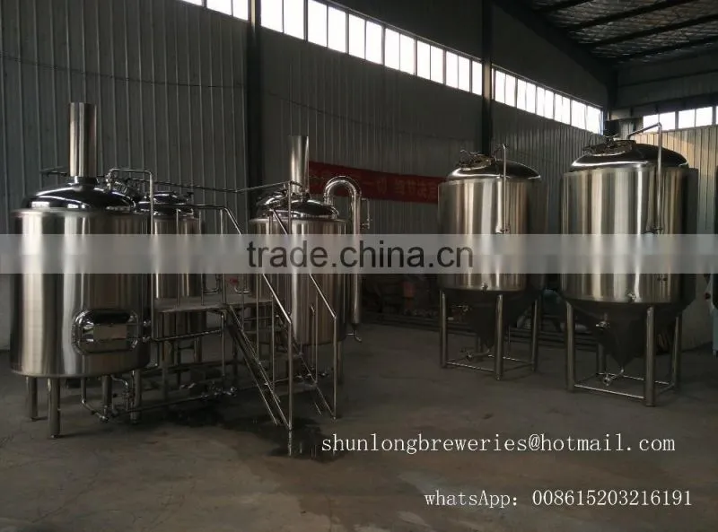 1500l beer brewing equipment with 3000l fermentation tank + serving tank