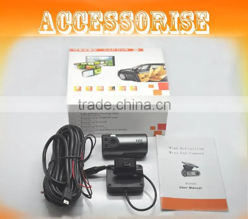 720p No screen +night vision+G-Sensor gps dvr for car