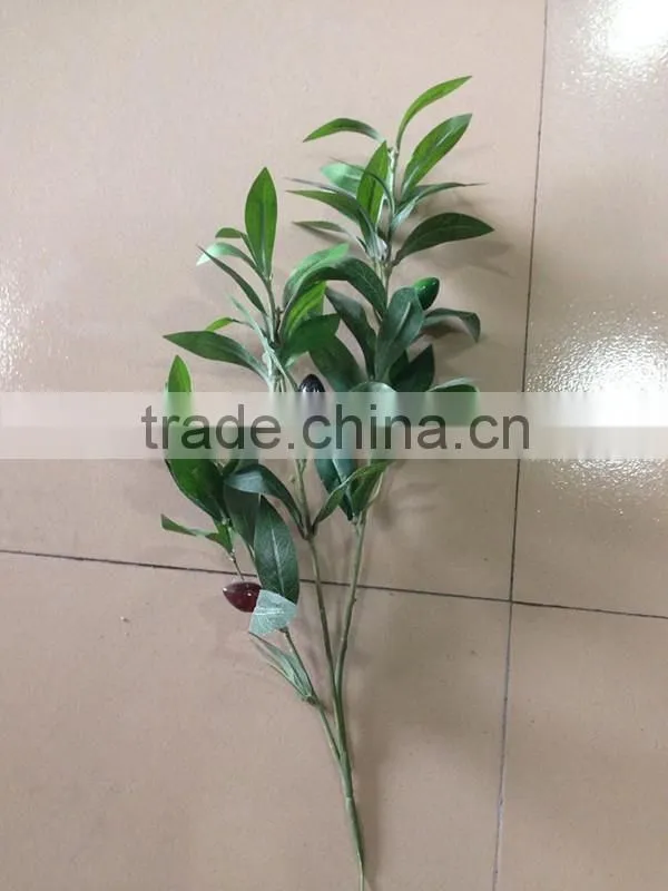 Artificial plant 3 stems silk Olive branch(3 fruits)