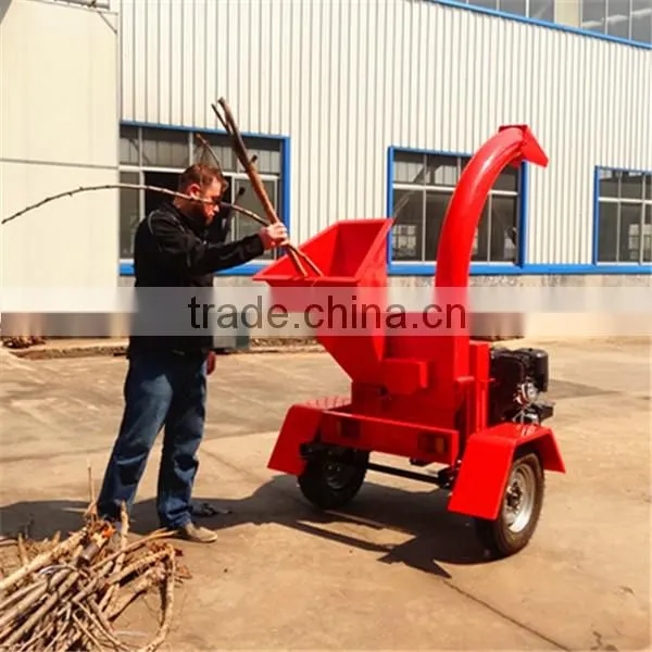 hydraulic feeding system 4 inch gasoline homemade wood chipper TC4